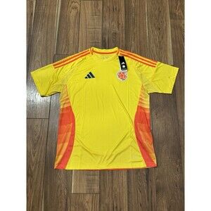 Colombia National Team 2024 Home Jersey Copa America Sz XXL Yellow Short Sleeve